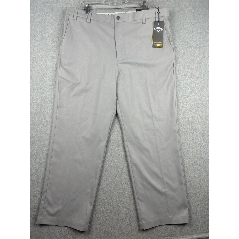 Callaway Pro Spin 3.0 Golf Pants Active Waistband Comfort Stretch Sleet 34Wx32L